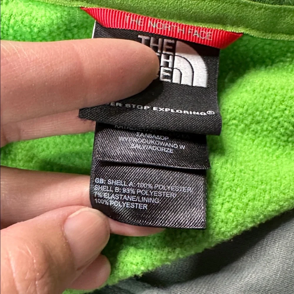 The North Face Green Full Zip Sweatshirt Size Medium